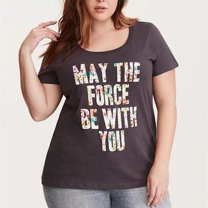 NWT Torrid Star Wars Slim Fit Crew Tee SZ2